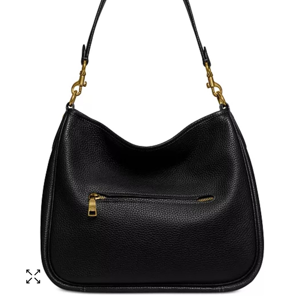 Coach Cary Black Leather Shoulder Bag